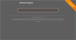 Desktop Screenshot of 4cleanenergy.de