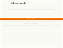 Tablet Screenshot of 4cleanenergy.de
